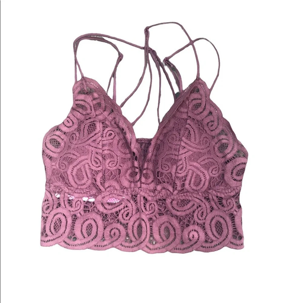 VS PINK CROCHET LACE BRALETTE